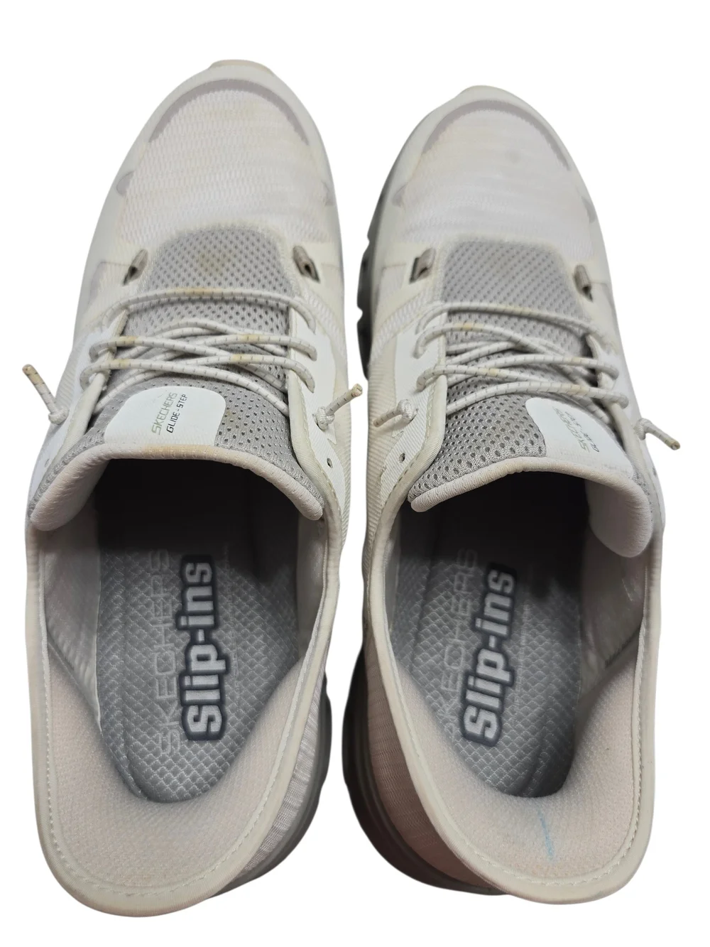 Skechers Slip-ins Men’s White/Gray Glide-Step Sneakers Size 13